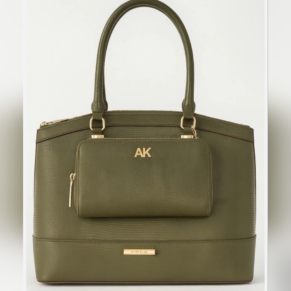 Anne Klein Dome Satchel Handbag & Wallet - Set